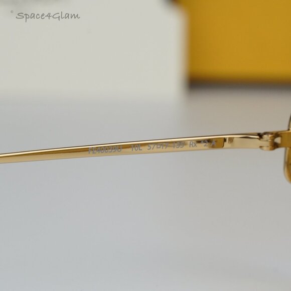 Fendi Women Sunglasses Gold Yellow Mirror Geometric FE40039U 10L BRAND NEW main image 5